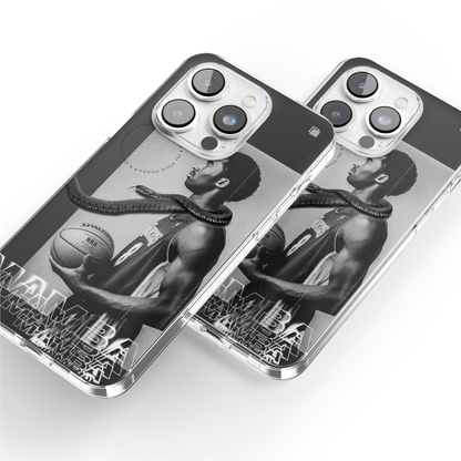 iPhone CP Print Case Kobe Mamba Monochrome