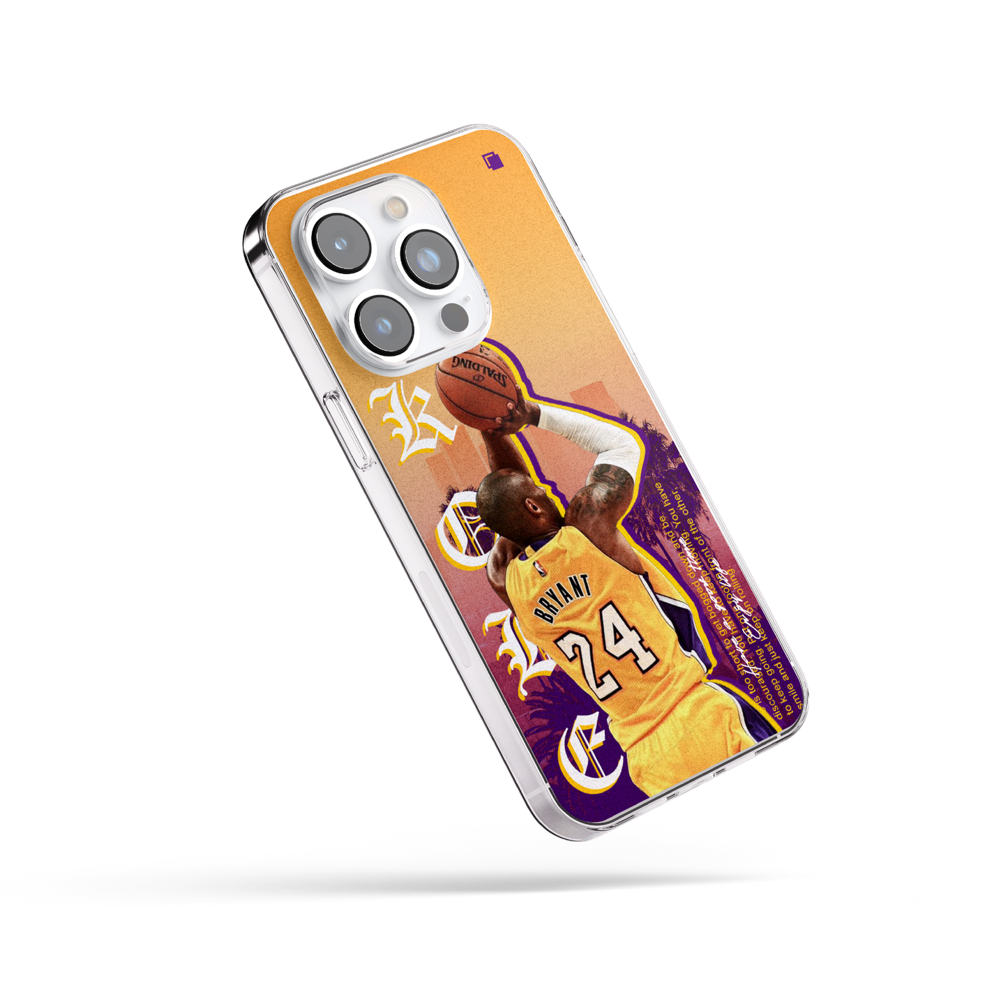 iPhone CP Print Case Kobe Free Throw