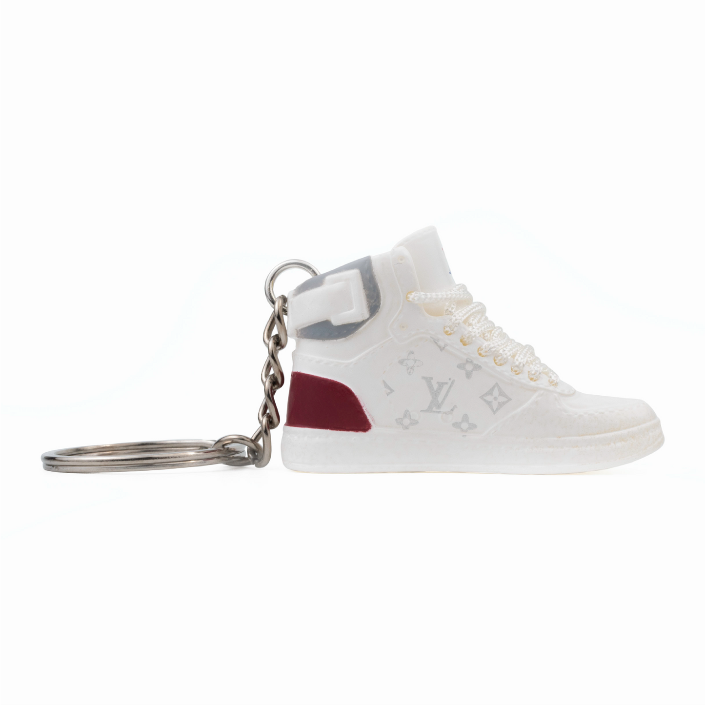 LV Hightops White (White/Pink Heel)