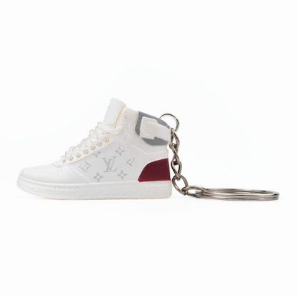 LV Hightops White (White/Pink Heel)