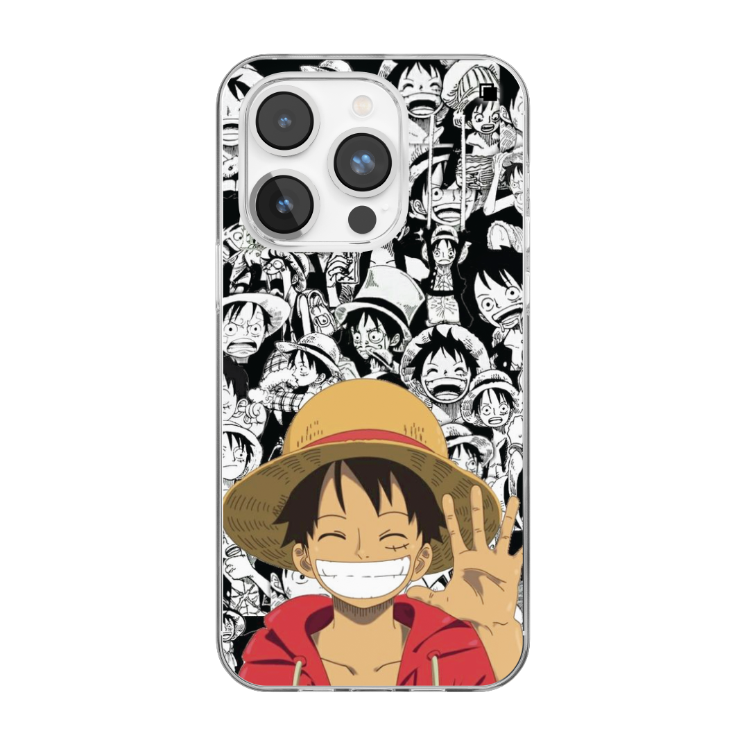 iPhone CP Print Case One Piece Luffy Comic Sans