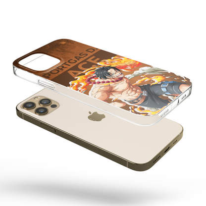 iPhone CP Print Case One Piece Portgas D Ace