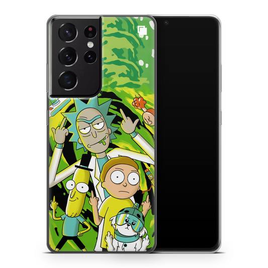 Samsung CP Print Case Rick & Morty Middle Fingers Up