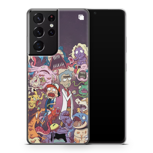 Samsung CP Print Case Rick & Morty Pokemon