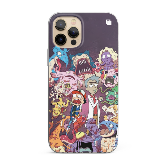 iPhone CP Print Case Rick & Morty Pokemon