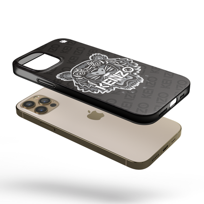 iPhone CP Print Case KNZ Tiger Monochome