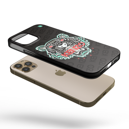 iPhone CP Print Case KNZ Tiger Seafoam